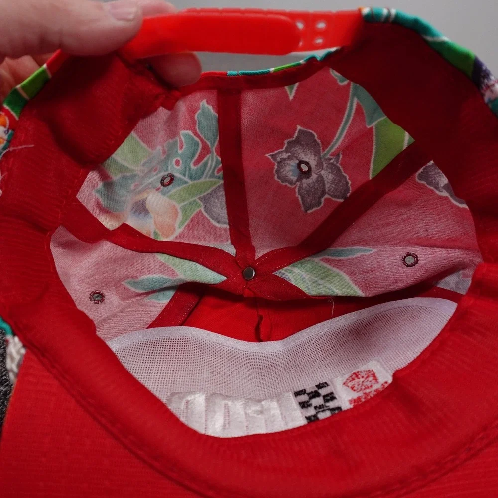 Vintage Dodge Hat Cap Snap Back Motorsport‎ Racing 80s Floral Island Retro